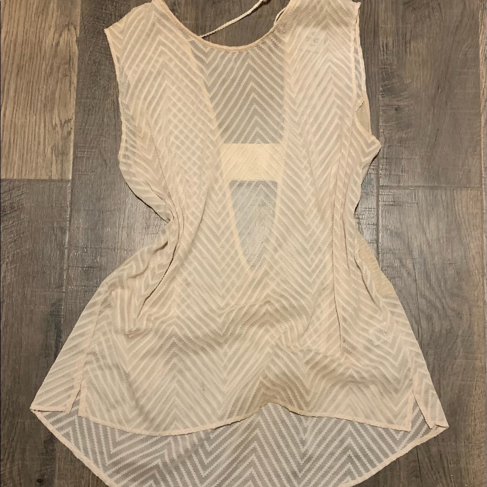 SW3 open back sleeveless blouse